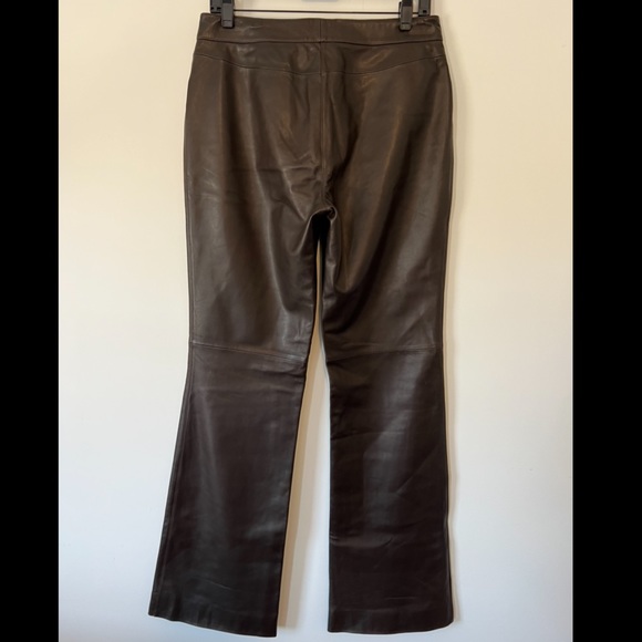 Lafayette 148 Leather Trousers - Picture 2 of 7